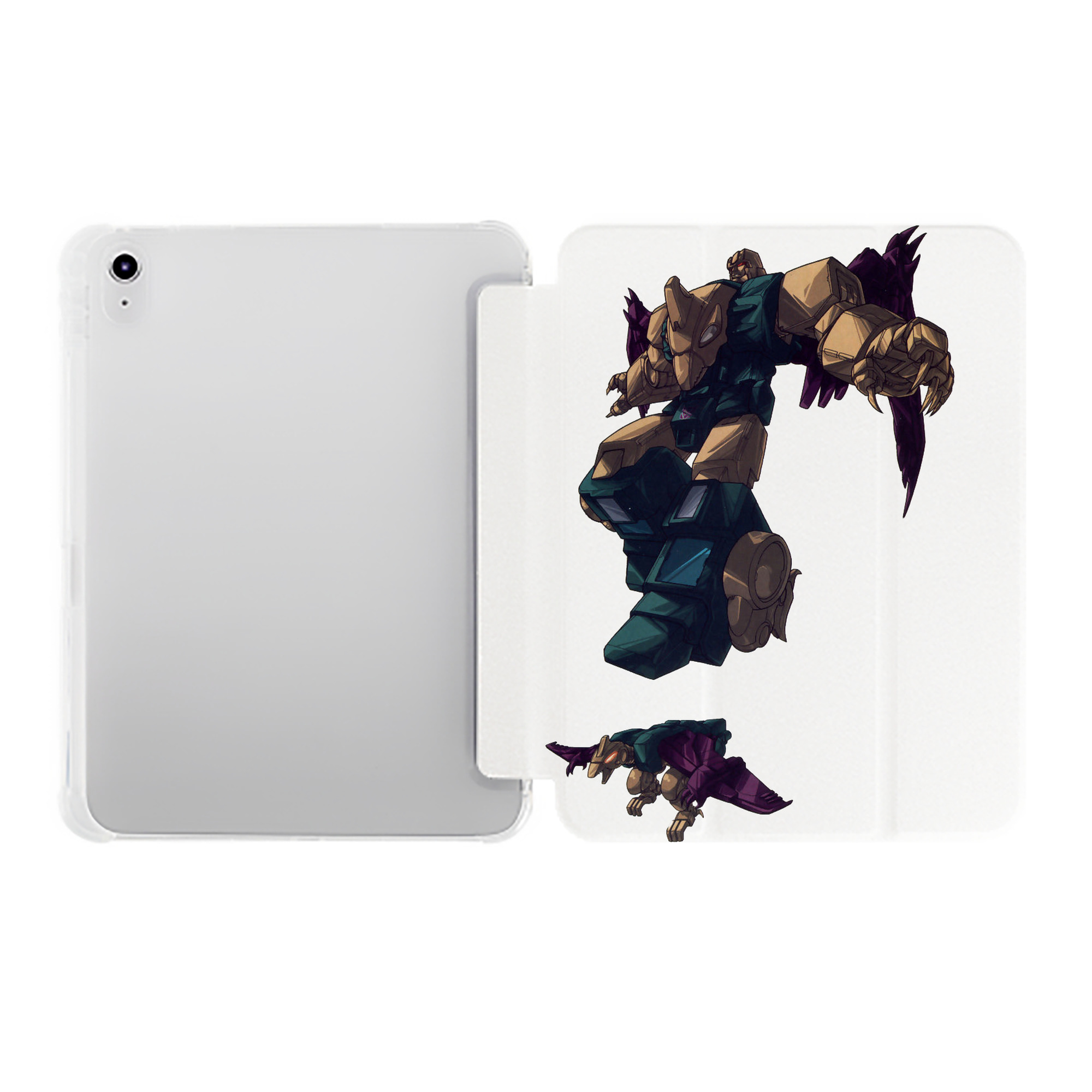 （画像用）  IPad ケース ペン収納付き 三つ折りスタンド PUレザー×シリコン 対応機種9.5/10.5/10.9インチ